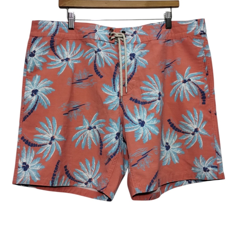 Faherty‎ Classic 7" Boardshorts Men's 38 Tropical Surf Beach Vacation Outdoor